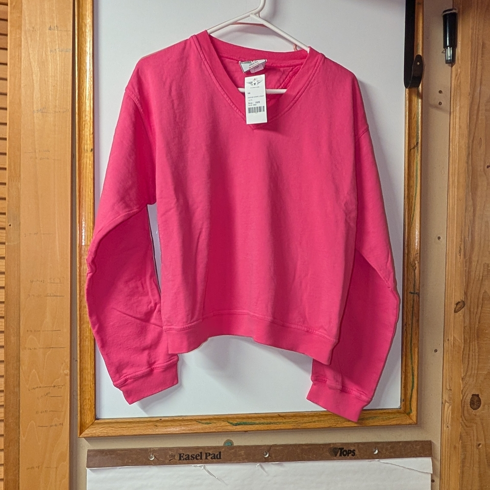 Hard Tail Hot Pink Crew Sweatshirt